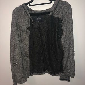 Grey American Eagle Hoodie